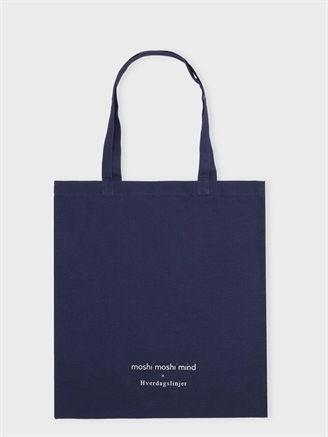 Moshi Moshi Mind Hverdagslinjer Tote Bag Navy Blue